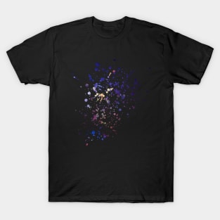 Nebula Paint Spatter Design T-Shirt